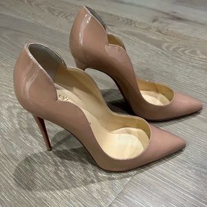 Christian Loubouitin Hot Chick 100mm Nude Pumps